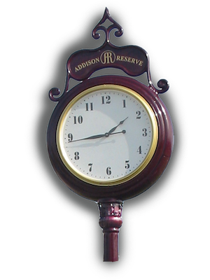 Custom golf course clock