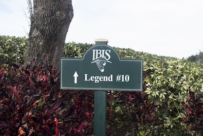 metal infomational sign with vinyl printed overlay