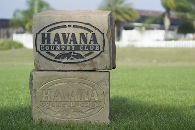 carved stone tee marker