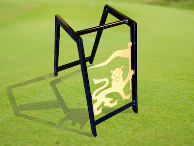 custom branded aluminum bagstand