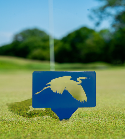 aluminum precision cut tee marker bird paddle 