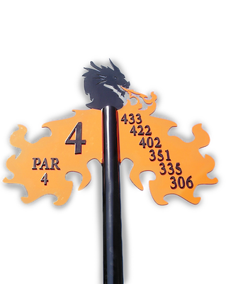 Custom precision cut aluminum tee sign