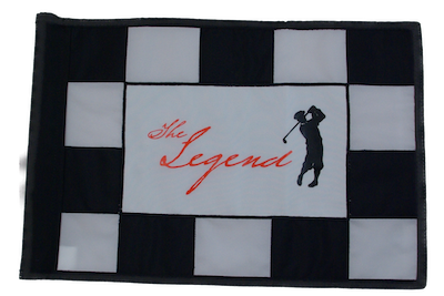 black and white checkered flag