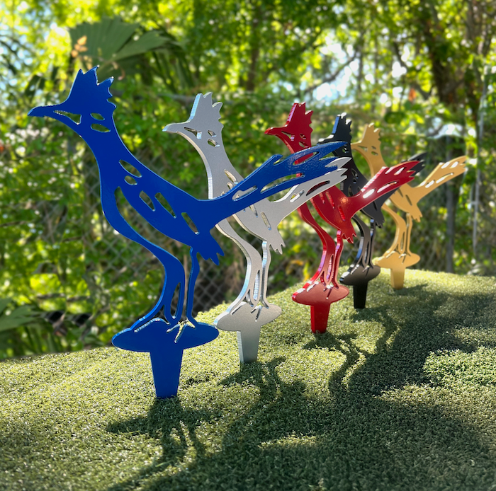 Grouped tee colors logo tee markers