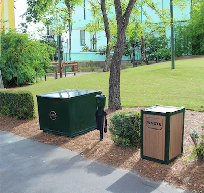 divot mix box trash can and ball washer