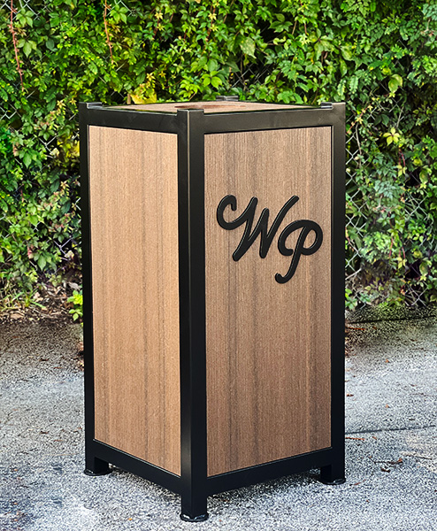 custom logo waste can